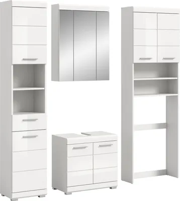 Produktbild von xonox.home Badkombination Scout weiß Nachbildung B/H/T: 190x191x34cm