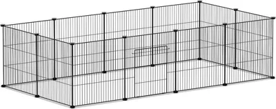 Image de Jopassy Enclos Parc extérieur Enclos extérieur DIY pour lapins Parc pour chiots 12 pièces 35x35cm