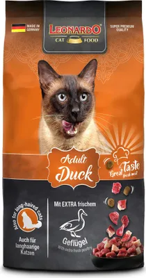 Produktbild von Leonardo Cat Food 753305, Adult, jede Rasse, Ente, 300 g