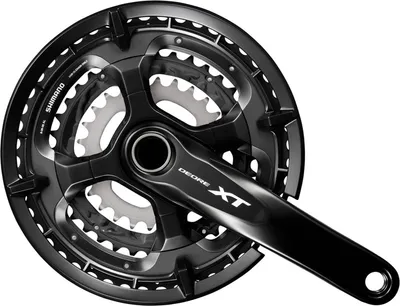 Image de SHIMANO IFCT8000EX866C Pédalier Deore XT 26/36/48 dents 175mm FC-T8000 Hollowtech- II avec axe, 10-fois, noir (1 jeu)