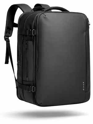 Imagen del producto de CarryQuest® - Mochila de viaje B-Pro de 45 litros, extensible, color negro