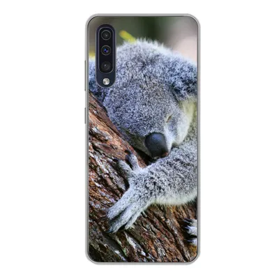 Produktbild von MuchoWow® Handyhülle Schutzhülle Hülle für Samsung Galaxy A50 Koala - Baum - Schlaf - Kinder - Jungen - Mädchen Silikon Softcase Handy Hülle - Mobiltelefonhülle