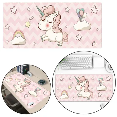 Image de Sous-main pour clavier avec caoutchouc licorne, 80 x 30 cm