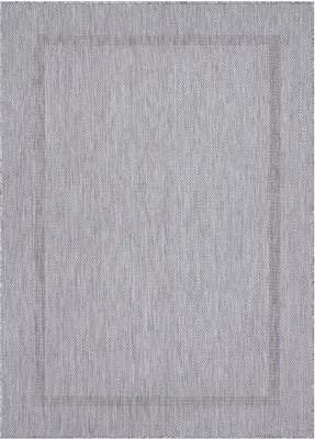 Produktbild von Outdoor Teppich Renata Läufer, Farbe: Silberfarbe, Größe:80x250 cm