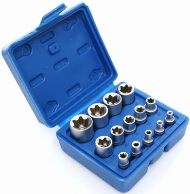Zdjęcie produktu dla Zestaw nasadek KRAFT&DELE TORX 14szt KD10335