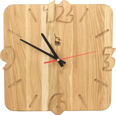 Immagine prodotto di Orologio In Legno Di Quercia Da Parete, Oliato, Per Il Soggiorno, Silenzioso, Di