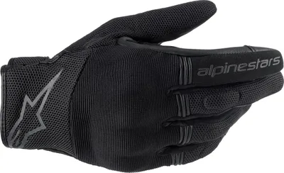 A black Alpinestars glove shown from the side.