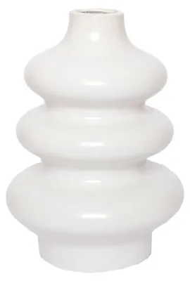 Produktbild von House of Nature Vase aus weißem Telmen, 28 cm, Keramik
