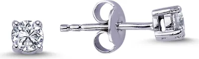 Produktbild von 0,30 Carat Diamant Solitär Ohrringe 14 Karat Weißgold