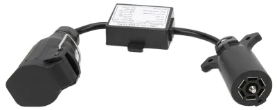 Produktbild von Kunststoff-Auto-Stecker, 7-Wege-Stecker für US-Fahrzeuge auf europäischen 13-poligen Rundstecker für und LKW