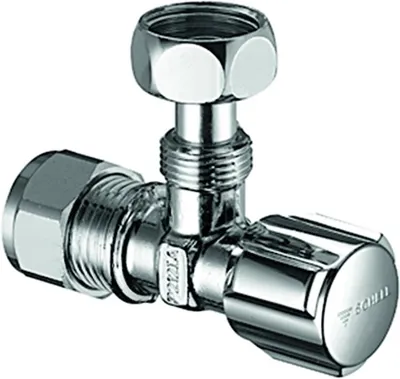Immagine prodotto di Valvola di regolazione angolare Schell COMFORT COMFORT cromo, con attacco a vite reversibile 1/2" x 3/8", dado di raccordo 3/8"