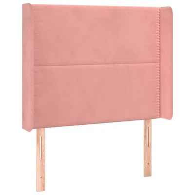 Produktbild von vidaXL Kopfteil mit Ohren Rosa 83x16x118/128 cm Samt