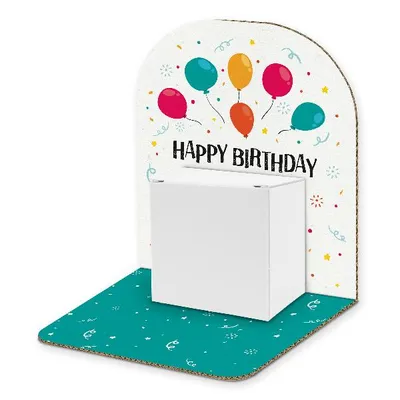 Produktbild von itenga Geldgeschenkverpackung Basic Luftballons Happy Birthday