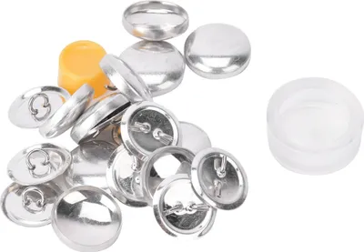 Obrázek produktu pro Sada látkových knoflíků 20 mm, kulatý polotovar knoflíku, ruční práce pro kutily, výroba knoflíků, včetně nářadí