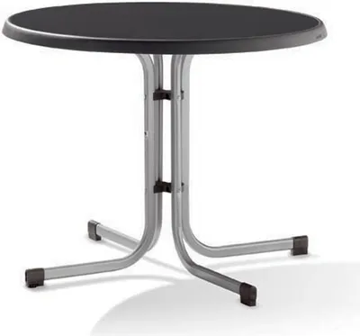 Image de Sieger 209/A Table 86 cm graphite (piètement Boulevard)
