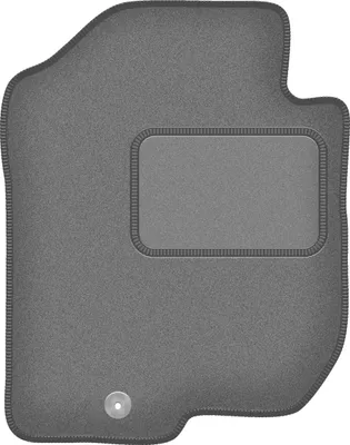 Immagine prodotto di Tappetino conducente in velluto grafite compatibile con Kia Carens III (2006-2010, 7 posti) – con fissaggi – su misura