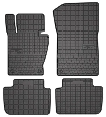 Productafbeelding van Rubberen automatten voor BMW X3 E83 2003-2010 (SUV) – 4-delig, zwart, op maat – Wielganizator SolidPRO
