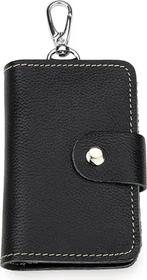 Imagen del producto de INF Cartera de Llaves de Cuero para Hombre - Organizador de Llaves Delgado y Compacto