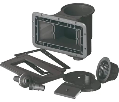 Produktbild von GRE Composite Pool Skimmer Set – Composite Grau