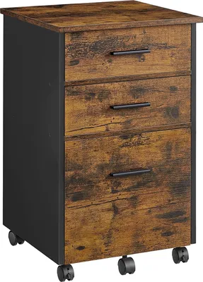 Produktbild von VASAGLE Aktenschrank Rollcontainer, Büroschrank, mit 3 Schubladen, mit Rollen