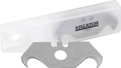 Immagine prodotto di Lame di ricambio a gancio Kreator 10 pezzi 60 x 19 mm Lame di ricambio a gancio in acciaio SK5