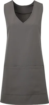 Produktbild von Premier Workwear PR177 | Tunika-Schürze Tulip Wrap Around Tunic, 83 cm lang - Farbe: Dark Grey (ca. Pantone 425C) - Größe: S/M