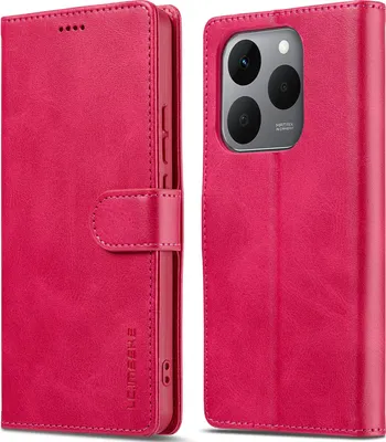Produktbild von Hülle für Xiaomi 15T, Klapphüllen Brieftasche Leder Magnetverschluss Ständer Schutzhülle Rosa