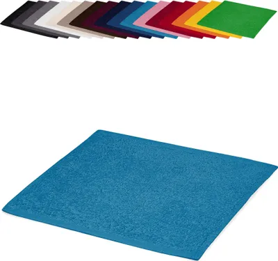 Produktbild von Seiftuch 30x30 cm Waschlappen Seifhandtuch 100% Baumwolle, Farbe: Türkis