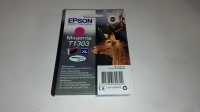 Produktbild von Epson Stag T1303 Hirsch DURABrite Ultra Single Magenta Tinte, High (L) Yield, Magenta, Tinte auf Pigmentbasis, 10,1 ml, 1 Stück(e), Einzelpackung