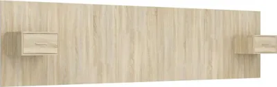 Obrázok produktu pre vidaXL Čelo postele s nočnými stolíkmi Sonoma Dubové drevo Materiál