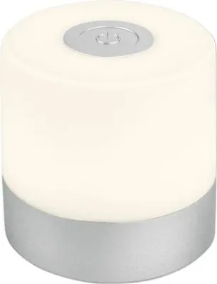 Obrázek produktu pro BRILONER LED dobíjecí stolní lampa, 7 cm, dotyková, USB-C, 2W, 150lm, matný chrom, 7461014