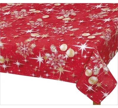 Obrázek produktu pro Ubrus VÁNOCE - 100x100 cm - Červená,Zlatá