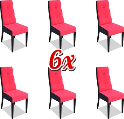 Produktbild von Esszimmer Stuhl Garnitur Sessel Polster Design 6x Stühle Gruppe Set Lehnstuhl