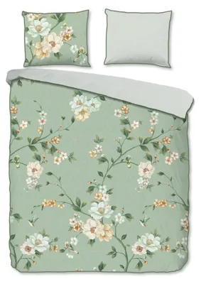 Obrázek produktu pro Ložní prádlo "Sizena" od Descanso – zelené – (240x220 cm) – 100 % bavlna