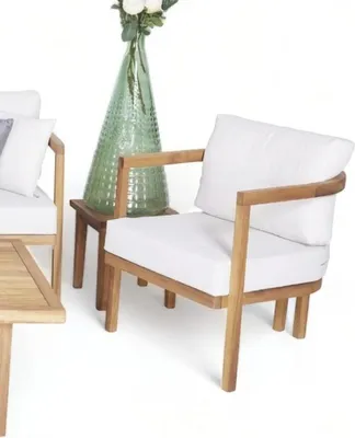 Immagine prodotto di Poltrona da giardino imbottita reclinabile balcone terrazzo esterno lounge chair poltrona