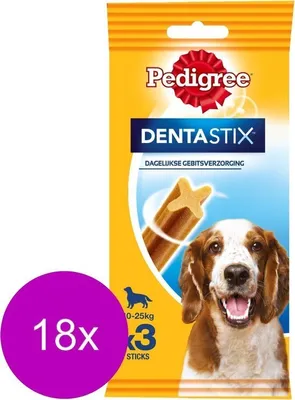 Produktbild von Pedigree Pedigree Dentastix 3er Pack 77 gr - 18 Stück