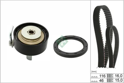 Produktbild von INA 530 0960 10 Zahnriemensatz für FORD Fiesta Mk6 Schrägheck (JA8, JR8)