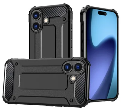 Obrázok produktu pre Techsuit – Hybrid Armor obal na iPhone 17 – čierny
