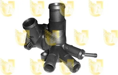 Produktbild von UNIGOM 341850 Kühlmittelflansch für VW GOLF II (19E, 1G1) Wasserflansch
