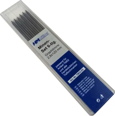 Produktbild von Graphitminen 6 Stück im Spender passend für Tieflochmarker