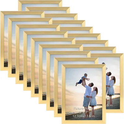 Produktbild von Bilderrahmen 13x18 cm 18er-Set für Wand und Tisch Gold