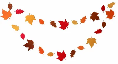 Image de Décoration d'automne : guirlande de feuilles d'érable en feutre, 24 pièces. Décoration pour Thanksgiving, intérieur et extérieur