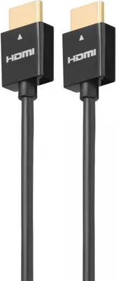Produktbild von High Speed HDMI-Kabel 1.4 ''slim'' mit Ethernet, 1.0m, A-Stecker -> A-Stecker, schwarz