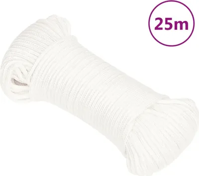 Productafbeelding van Boottouw 4 mm 25 m polypropyleen volwit