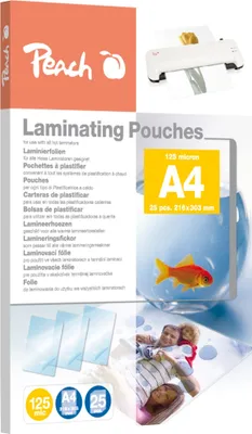 Obrázek produktu pro Peach Laminierfolien A4 125mic glänzend PPR525-02 25PK
