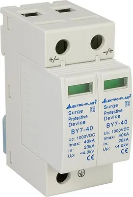 Produktbild von PV-Überspannungsableiter 2P (T2 DC) 1000VDC BY7-40/2-1000