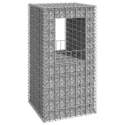 Zdjęcie produktu dla Vidaxl Słup gabionowy 50x50x100 cm Eisen