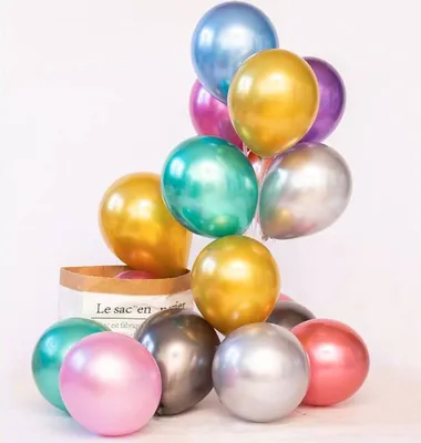 Obrázek produktu pro Latexové balónky metalické 50ks 30cm - Cakesicq
