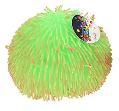 Produktbild von Toi-Toys 51010Z - Knetball - Pufferz Pufferball 2farbig (23cm) Anti-Stressball grün/orange
