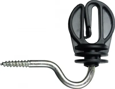 Produktbild von 100 Stück Breitband Ringisolator 20mm, mit Holzgewinde für Weidezaunbänder